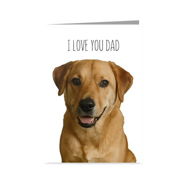 Custom Text and Pet Photo Greetings Card