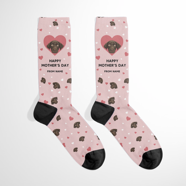 Mother’s Day Pet Photo Socks