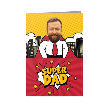 Personalized 'Super Dad' Father's Day Greetings Card