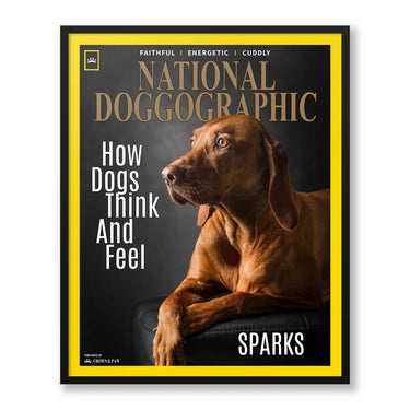 Personalized National Doggographic Pet Face Magazine Cover