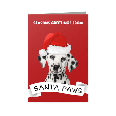 Seasons Greetings From Santa Paws - Custom Pet Christmas Cards