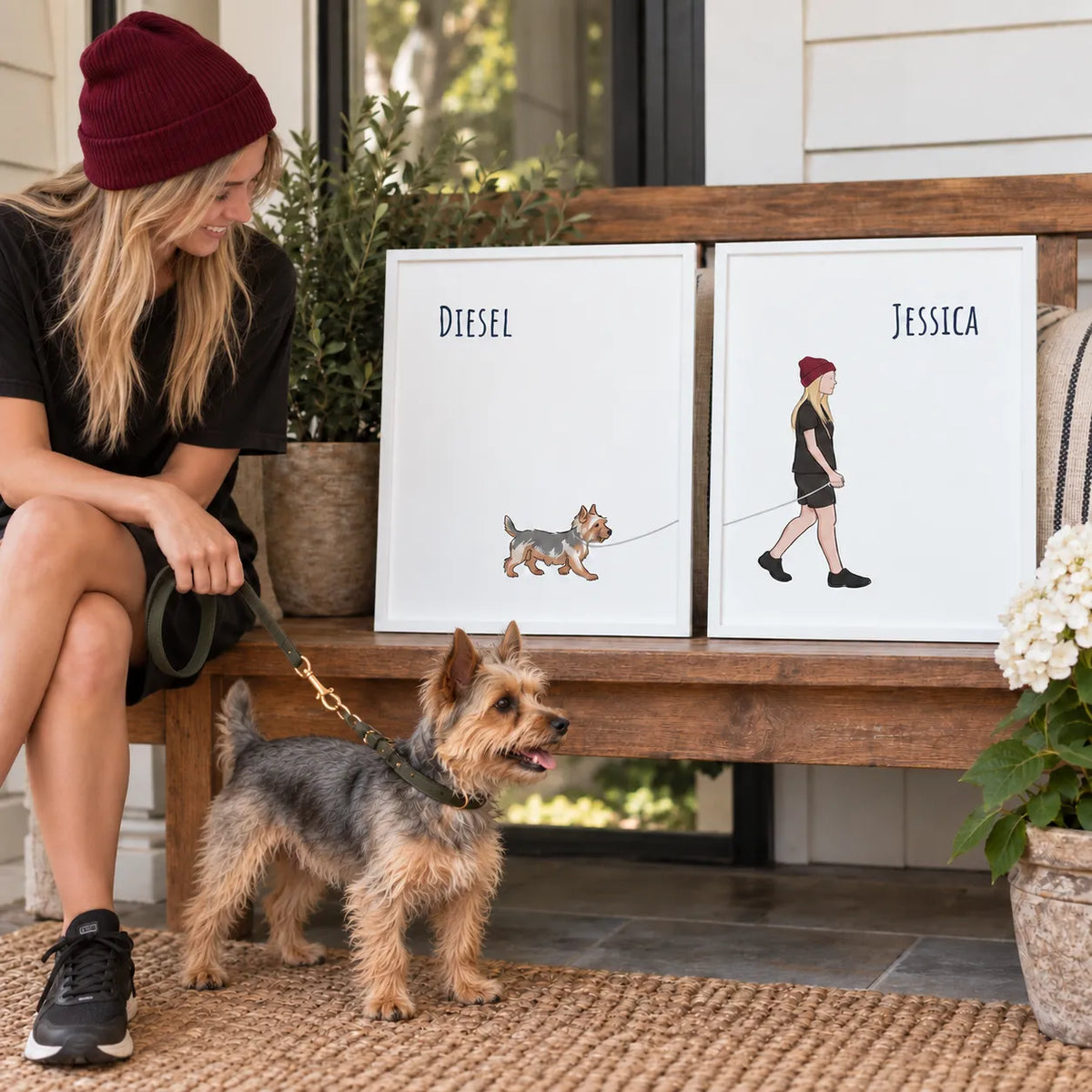 Dog Walk Pet Portrait
