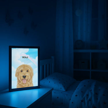 Night Light LED Pet Portrait - One Pet