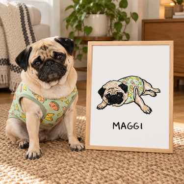 Crayon Doodle Pet Portrait