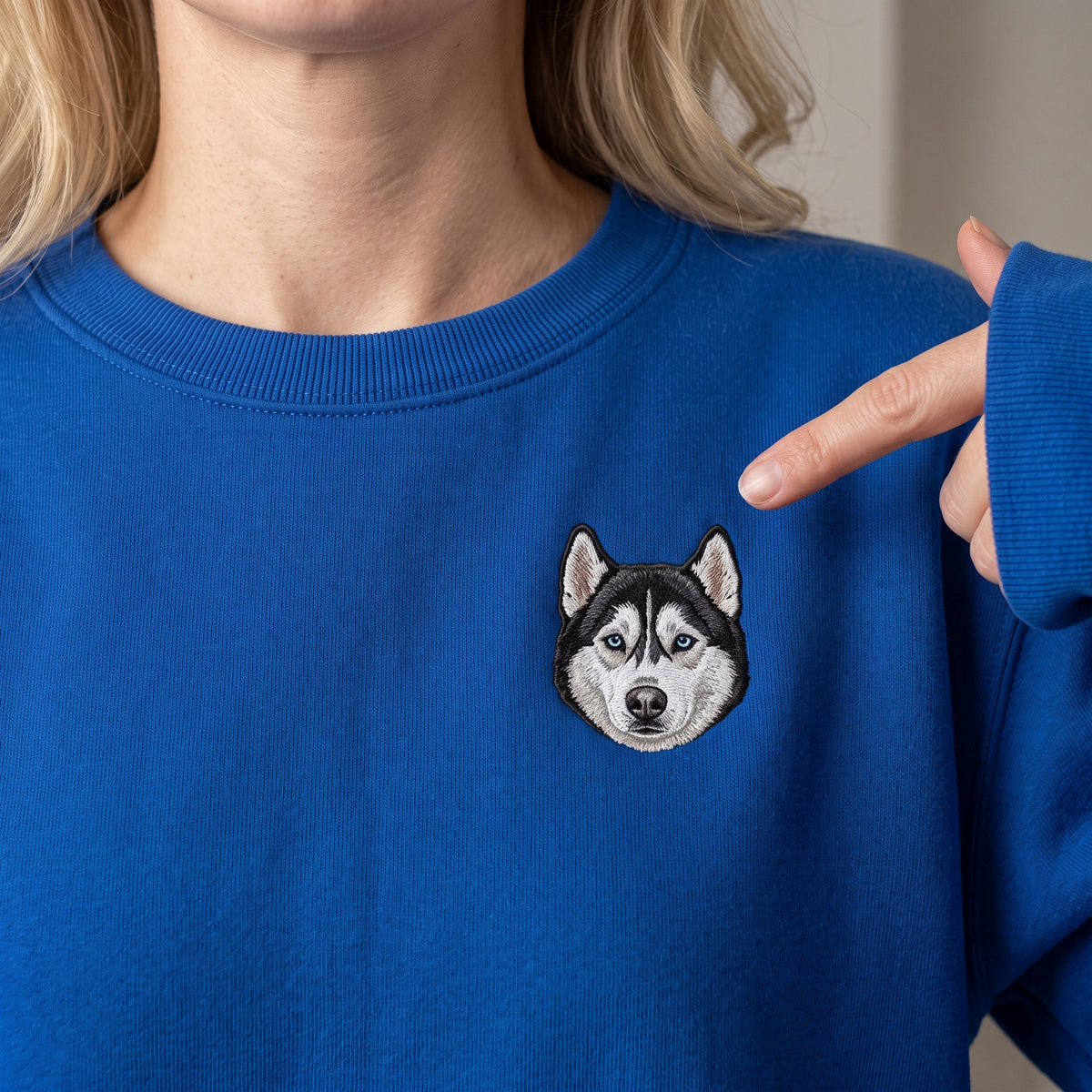 Custom Embroidered Pet Face Sweatshirt