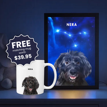 Constellation Pet Portrait LED Night Light