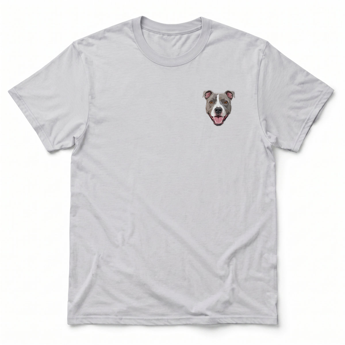 Custom Embroidered Pet Face Tee Shirt