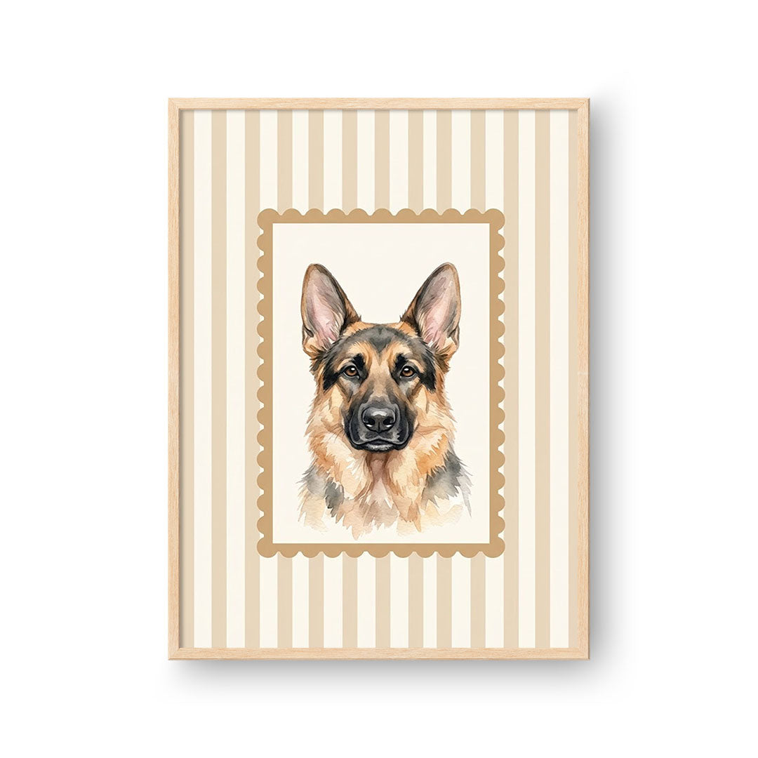 Watercolor Stamp Portrait