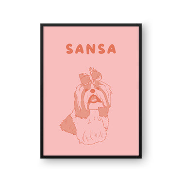 Two Tone Pet Portrait - One Pet