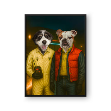 Marty and Doc - Custom Pet Poster