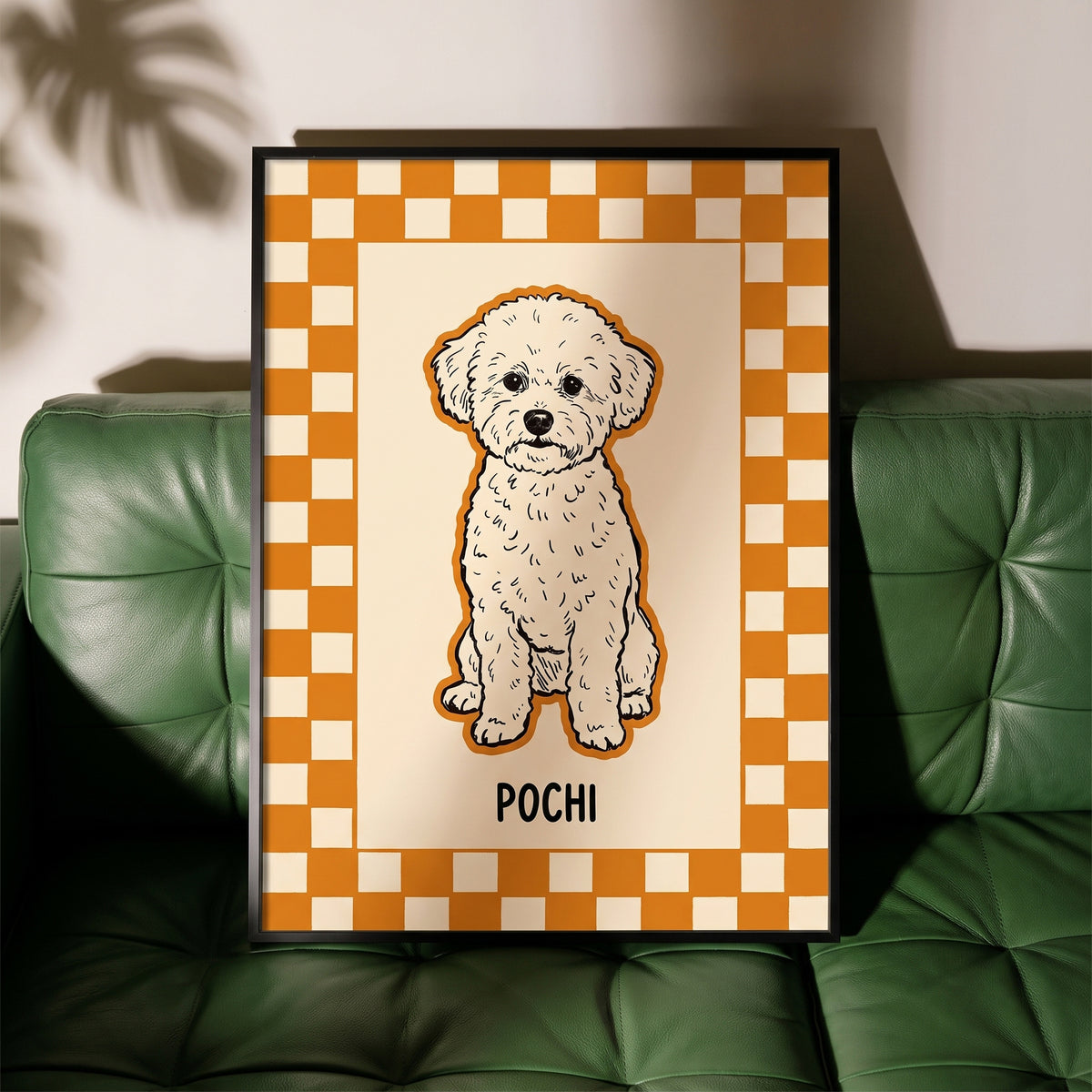 Checkered Pet Portrait