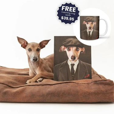 The British Gangster - Custom Pet Canvas