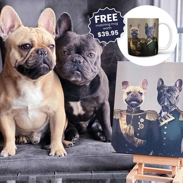 The Brothers In Arms - Custom Pet Canvas