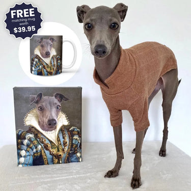 The Sapphire Queen - Custom Pet Canvas