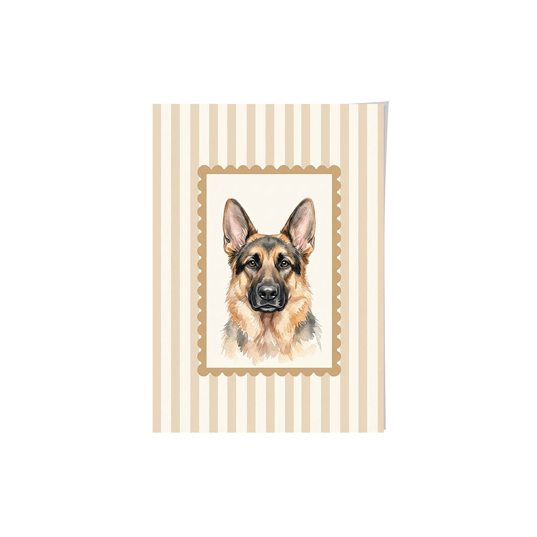 Watercolor Stamp Portrait