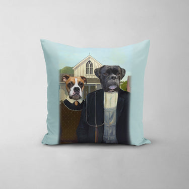 The American Gothic - Custom Throw Pillow
