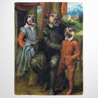 Family of Three - Custom Pet Blanket