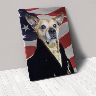 The Count - USA Flag Edition - Custom Pet Canvas