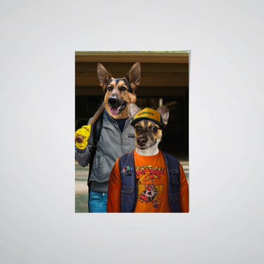 The 80's Dynamic Duo - Custom Pet Poster