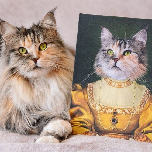 Crown and Paw - Canvas The Golden Girl - Custom Pet Canvas 8" x 10" / Unframed
