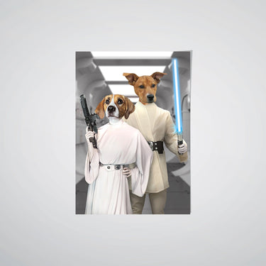 The Space Siblings - Custom Pet Poster