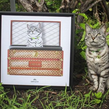 Classic Luxury Trunk Pet Portrait