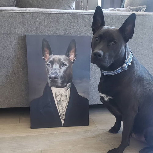 Crown and Paw - Canvas The Aristocrat - Custom Pet Canvas