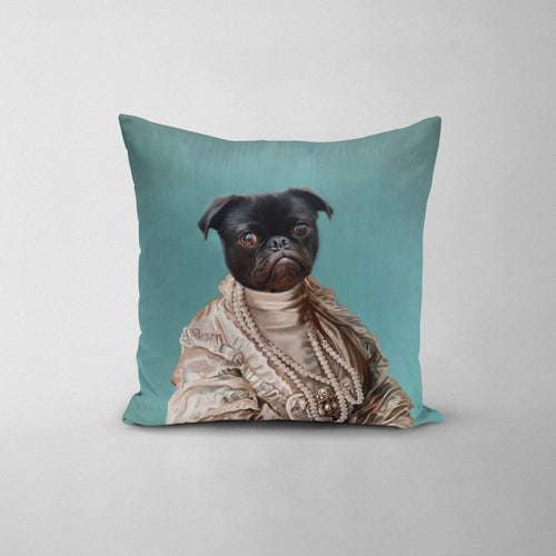Crown and Paw - Throw Pillow The Queen Regent - Custom Throw Pillow