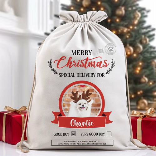 Custom Photo Christmas Gift Sack