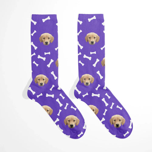 Bone Pattern Pet Face Socks