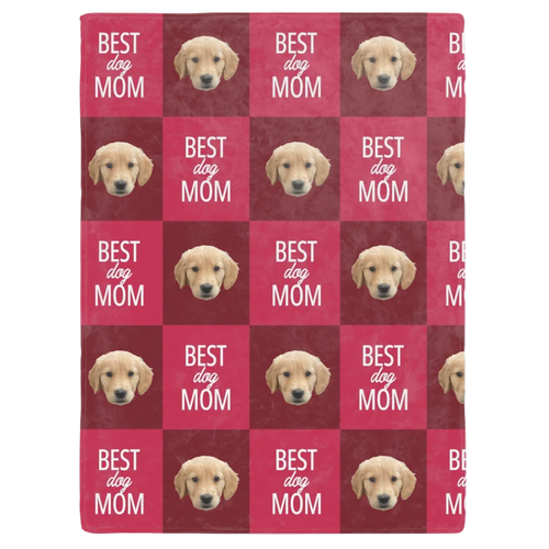 Personalized Best Pet Mom / Pet Dad Photo Upload Blanket