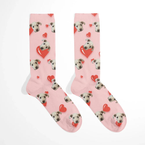 Personalized Valentines Day Custom Photo Socks