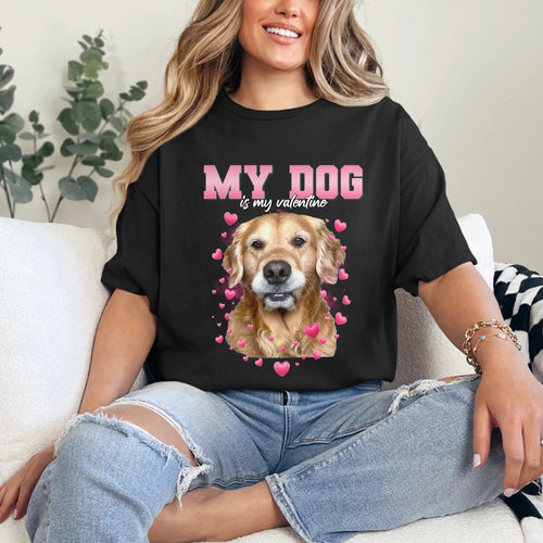 Personalized Valentines Custom Pet Photo T-Shirt