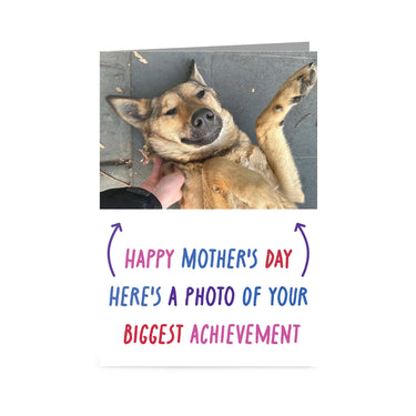 Custom Pet Photo Upload Mother’s Day Greetings Card