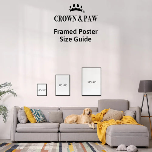 Teeinblue - Framed Poster Size Guide Inches (DESKTOP)