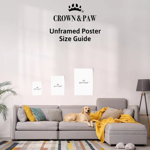 Teeinblue - Unframed Poster Size Guide Inches (DESKTOP)