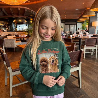 Children's Custom Vintage Christmas Pet Sweatshirt