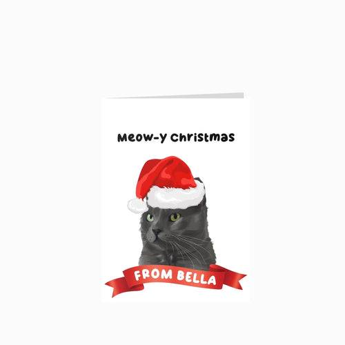 Meowy Christmas Cat Greetings Cards