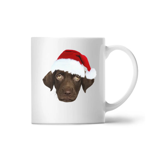 Santa Hat Custom Pet Mug