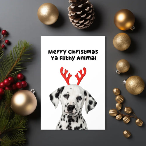 Greetings Card 3.5 X 5 Vertical Christmas Mock Up