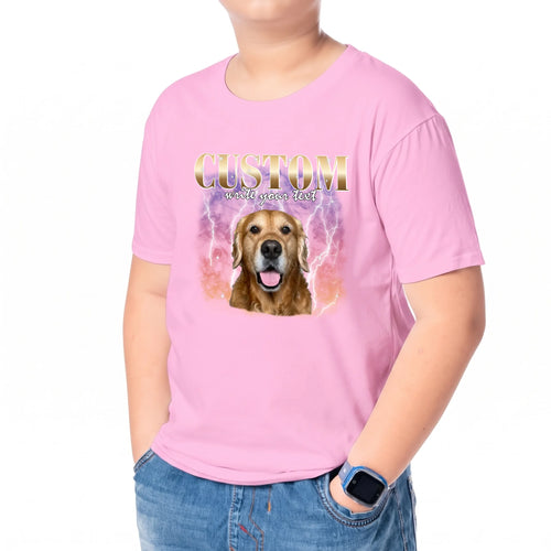 Lifestyle Youth TShirt Mock Up - Light Pink