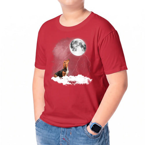 Lifestyle Youth TShirt Mock Up - Light Blue