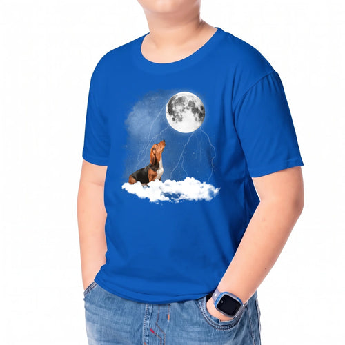 Lifestyle Youth TShirt Mock Up - Light Blue
