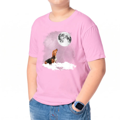 Lifestyle Youth TShirt Mock Up - Light Pink