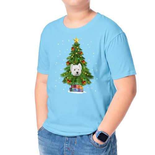 Lifestyle Youth TShirt Mock Up - Light Blue