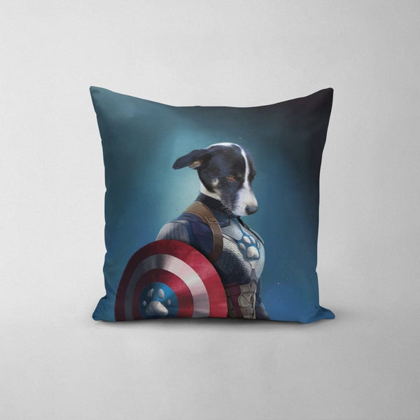 Captain Pawmerica - Custom Throw Pillow