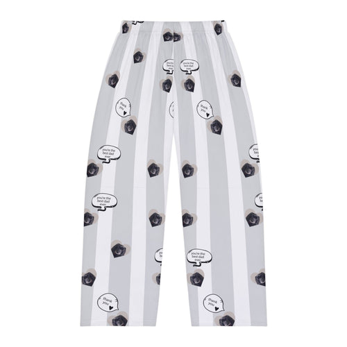 Crown and Paw - Pajamas Custom Pet Face Mens Pajama Pants Stripes / S