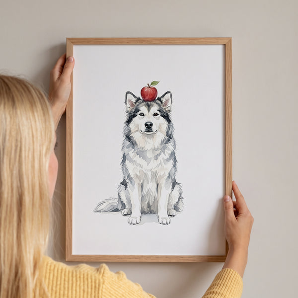 Balancing Apple Pet Portrait