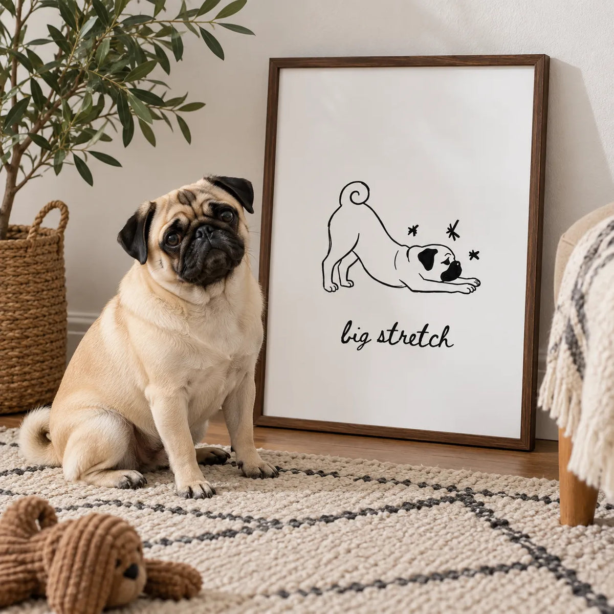 Big Stretch Custom Pet Portrait
