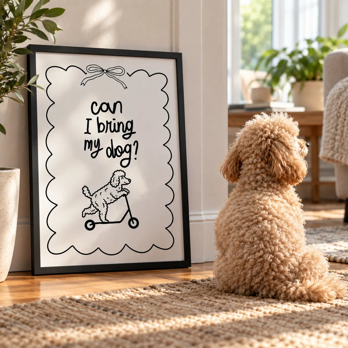 Can I Bring My Dog Custom Portrait